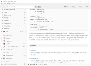 DevDocs App - náhled