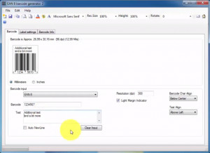 EAN-8 barcode generator - náhled