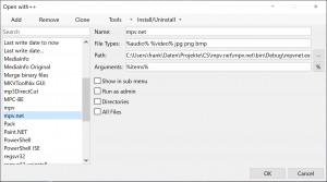 Open with++ - náhled