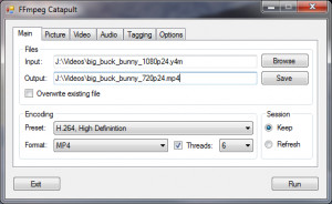 FFmpeg Catapult - náhled