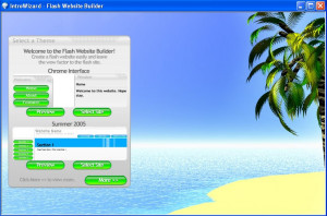 IntroWizard Flash Website Builder - náhled
