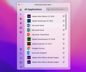 DoYourData Start Menu - náhled