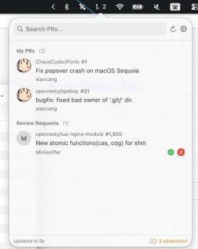 PR Dashboard - náhled