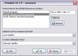 Ovládání CD - náhled