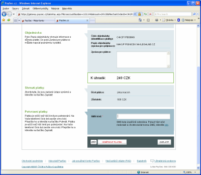 PaySec - platba 3