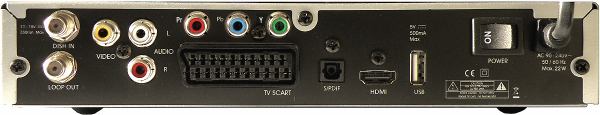 Homecast HS 3200CIIR zadní panel