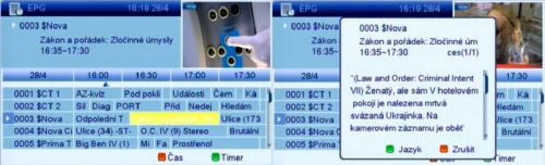 AL-2500HD CIUSB nahrávání EPG