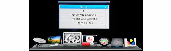 DreamSky NXP256HD hlavní menu 4