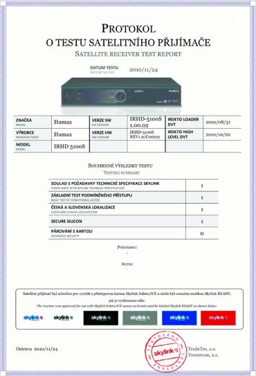 Humax IRHD-5100S protokol