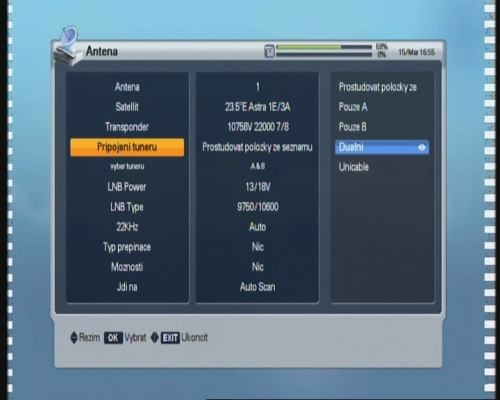 Homecast HS8500 CIPVR - tunery