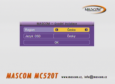Mascom MC 520T instalace