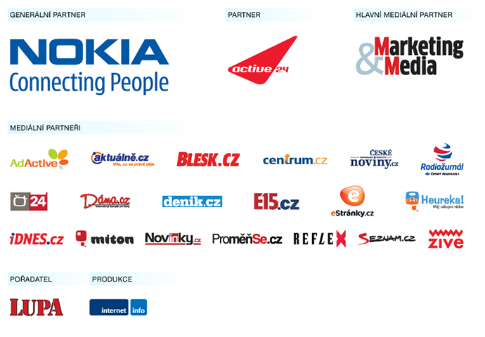 Křišťálová Lupa 2010 - loga partnerů 2