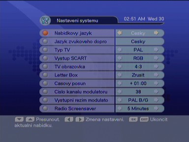Homecast eM-1150 nastaveni