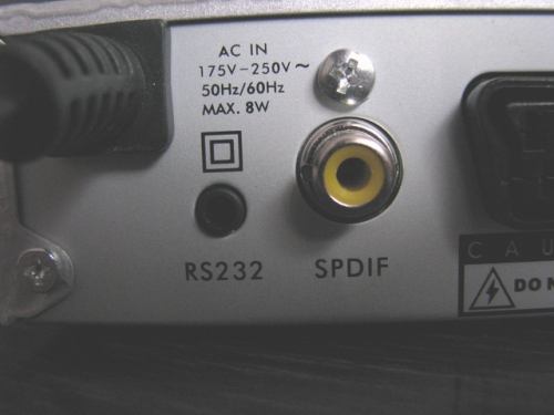 FTE MAX T115 zadní panel - detail