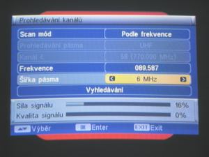 FTE MAX T115 frekvence