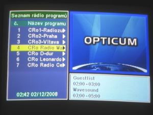 Opticum 7002T - menu 13