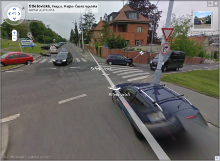 Google Street View - Nabořil značku