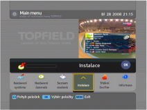 Topfield TF 7710HDPVR menu