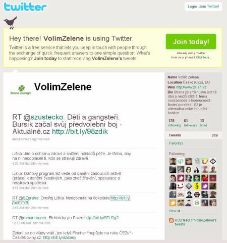 Zelení - Twitter