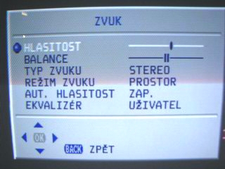 Sencor STV 2112DVBT - zvuk