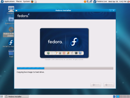 F9 live installer