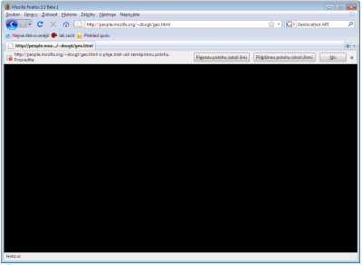 Firefox 3.1 Beta 1 - Geo API