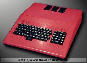 Počítač Didaktik Alfa v červeném provedení