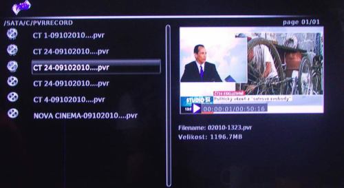 Gogen MB 381 Record 500 nahrávky DVB-T