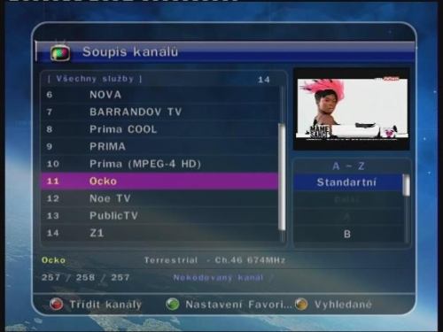 Optibox DVB-T FTA PVR Ready sledování