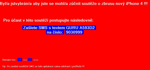 SMS vydírání